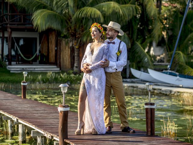 La boda de Lemmuria y Moni en Bacalar, Quintana Roo 24