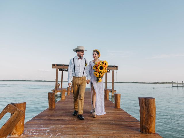 La boda de Lemmuria y Moni en Bacalar, Quintana Roo 41