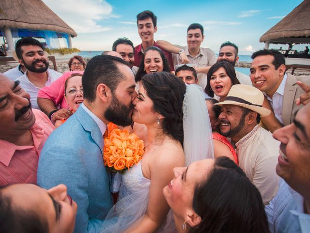 La boda de Adrián y Gaby  en Puerto Aventuras, Quintana Roo 28