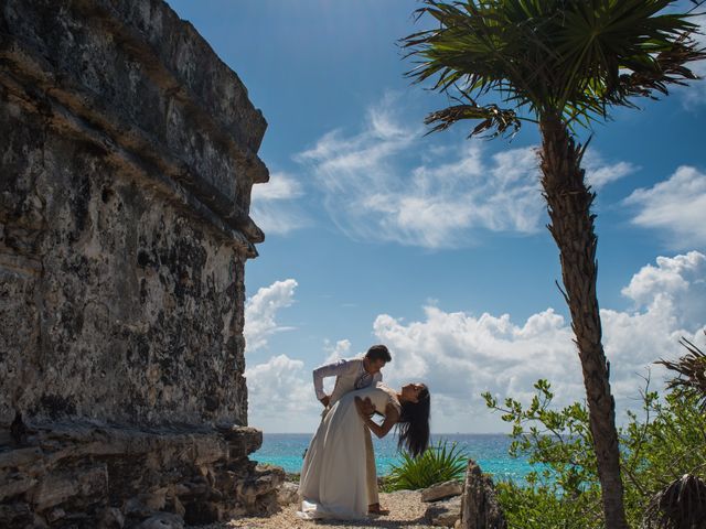 La boda de Israel y Nahabi en Playa del Carmen, Quintana Roo 27
