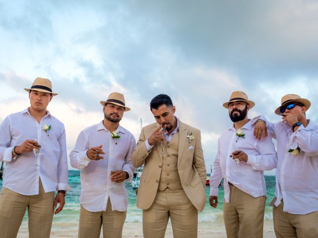 La boda de David y Saini en Puerto Morelos, Quintana Roo 22
