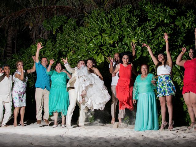 La boda de Omar y Rubí en Playa del Carmen, Quintana Roo 68
