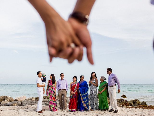 La boda de Kiran y Veena en Playa del Carmen, Quintana Roo 47