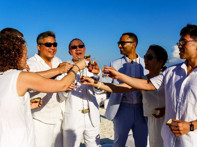 La boda de Kiran y Veena en Playa del Carmen, Quintana Roo 60