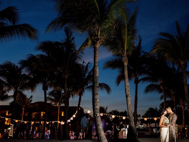 La boda de Kiran y Veena en Playa del Carmen, Quintana Roo 71