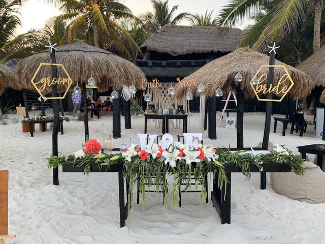 La boda de Erick Bouchot  y Viviana Herrera  en Playa del Carmen, Quintana Roo 5