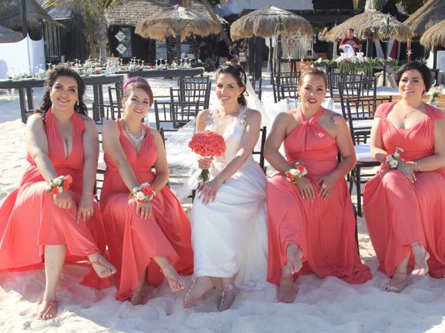 La boda de Erick Bouchot  y Viviana Herrera  en Playa del Carmen, Quintana Roo 1