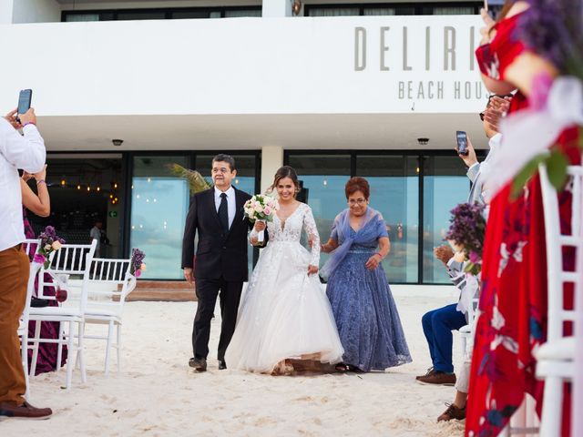 La boda de Abraham y Danae en Cancún, Quintana Roo 65