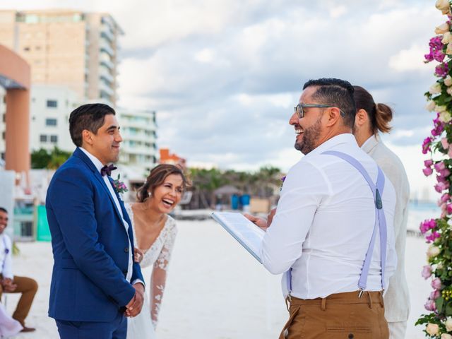 La boda de Abraham y Danae en Cancún, Quintana Roo 74