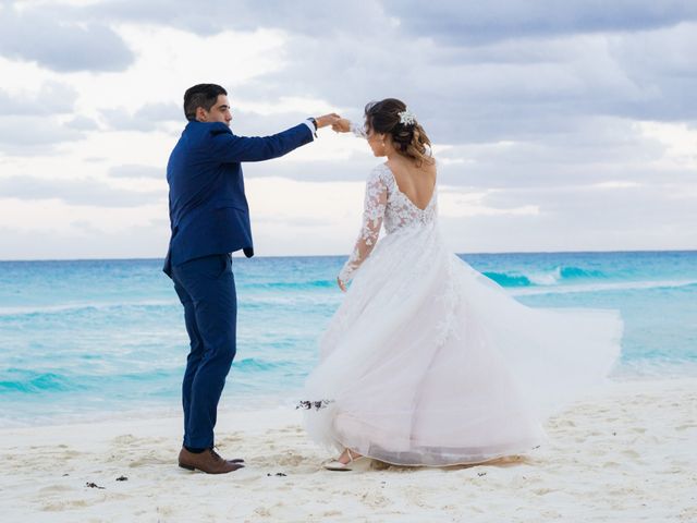 La boda de Abraham y Danae en Cancún, Quintana Roo 87