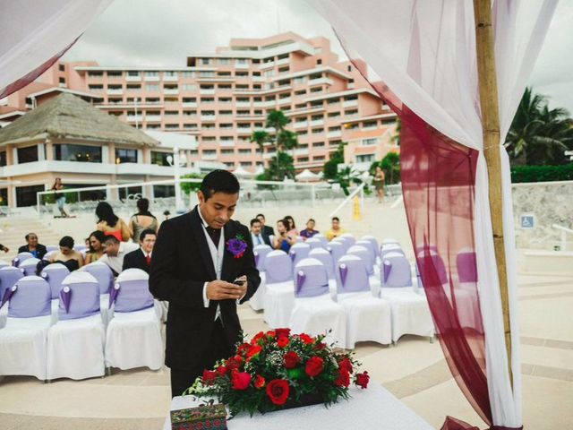 La boda de Javier y Kerén en Cancún, Quintana Roo 15