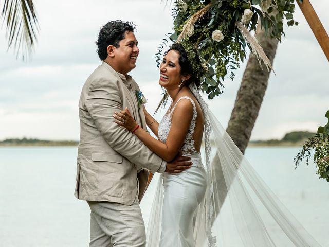 La boda de Edgar y Kim en Bacalar, Quintana Roo 30