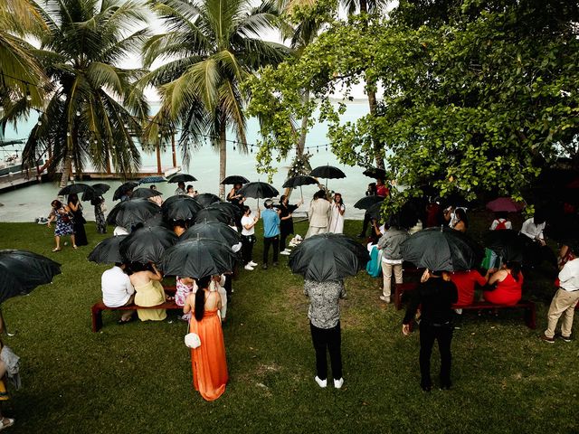 La boda de Edgar y Kim en Bacalar, Quintana Roo 33