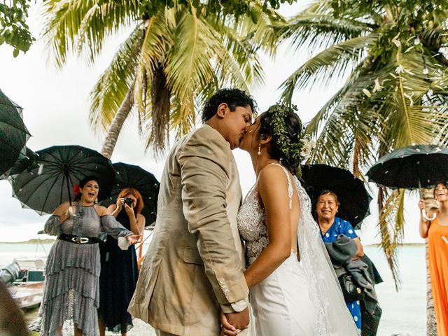 La boda de Edgar y Kim en Bacalar, Quintana Roo 34