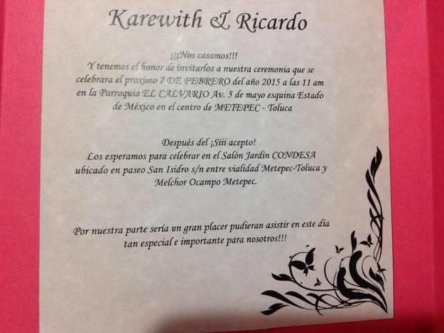 La boda de Ricardo y Karewith  en Toluca, Estado México 7
