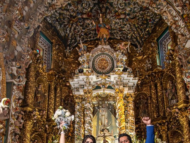 La boda de Mike y Thania en Cholula, Puebla 44