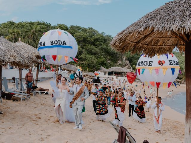 La boda de Erandi y Jorge en Huatulco, Oaxaca 61