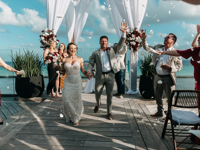 La boda de Joe y Tess en Playa del Carmen, Quintana Roo 73