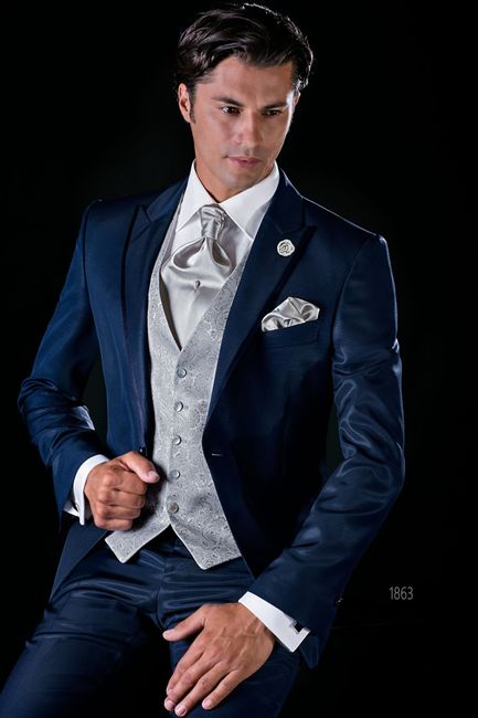 45 Trajes De Novio Azules El Color De Los Disenadores Bodas Com Mx