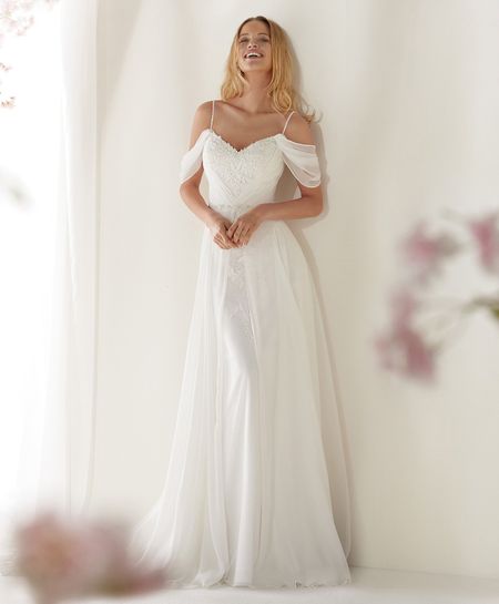 50 Vestidos De Novia Con Escote De Hombros Caidos Bodas Com Mx