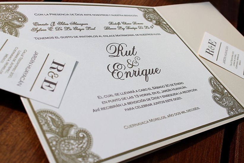 Contenido de tu invitación de boda - bodas.com.mx