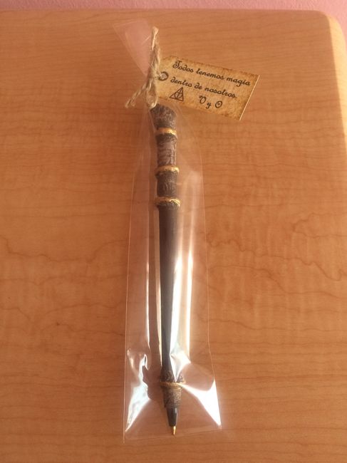 Boda potterhead: Recuerditos (varitas mágicas) - 7