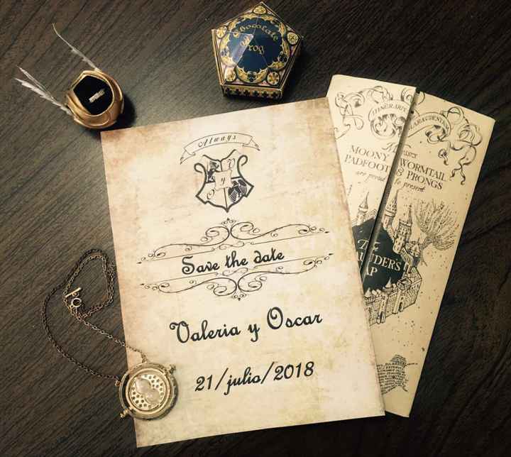 Nuestro save the date potterhead. - 1