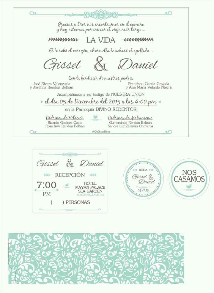 Invitaciones y cofre para deseos listo!!! - 3