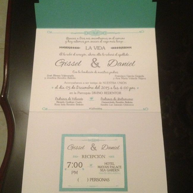 Invitaciones y cofre para deseos listo!!! - 2
