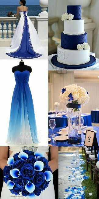 Azul seria un color para boda en Noviembre - 2