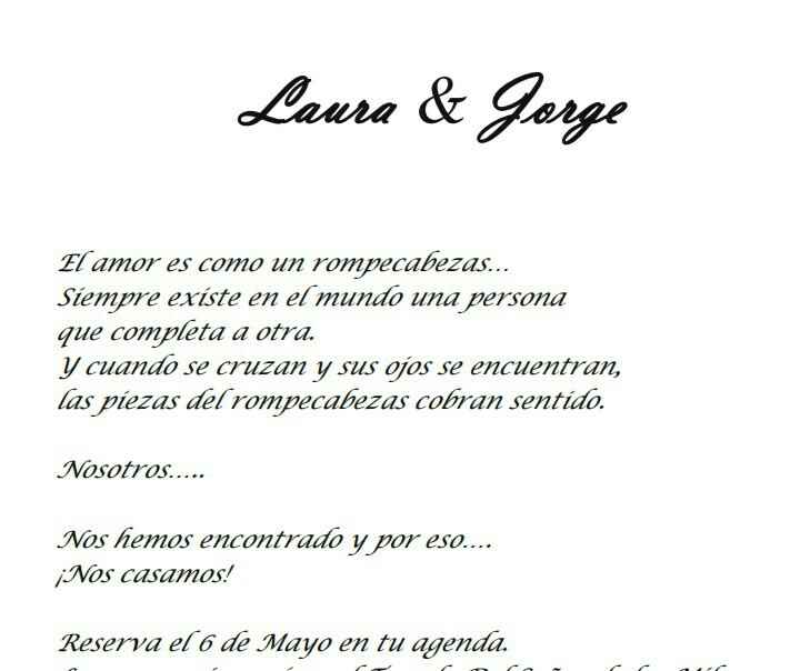 Duda con invitaciones - 1