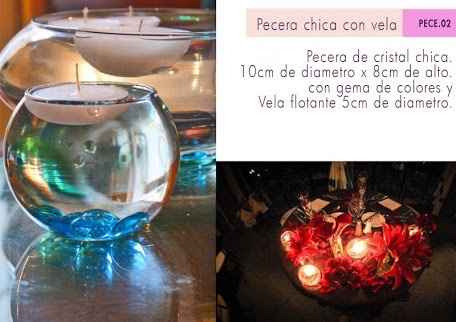 Centros de mesa ¡¿con velas de agua?! - 1