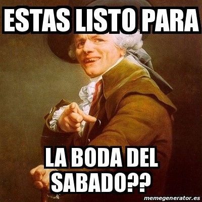 Quien se casa este sabado??