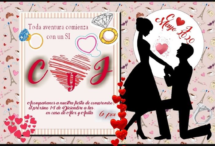 Invitaciones para nuestra fiesta de compromiso 💞 4