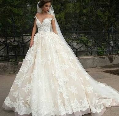 Vestido de novia corte princesa ❤ 3