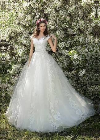 Vestido de novia corte princesa ❤ 5