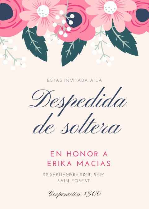 Quién diseño sus invitaciones de despedida de soltera??? - 1