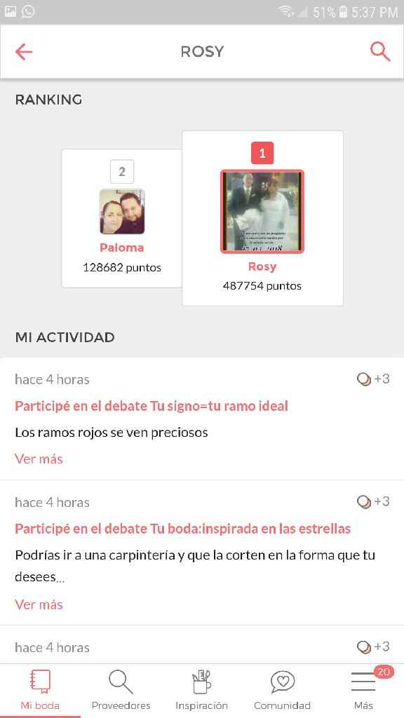 Conocen a la novia con mas puntos? - 1