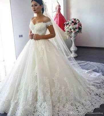 Vestido de novia corte princesa ❤ - 2