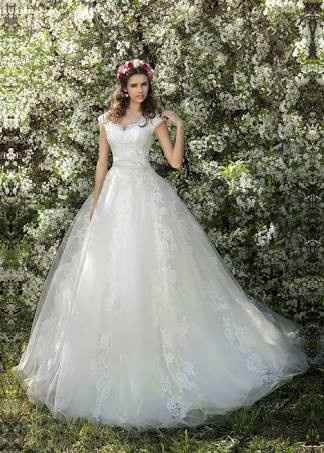 Vestido de novia corte princesa ❤ - 5