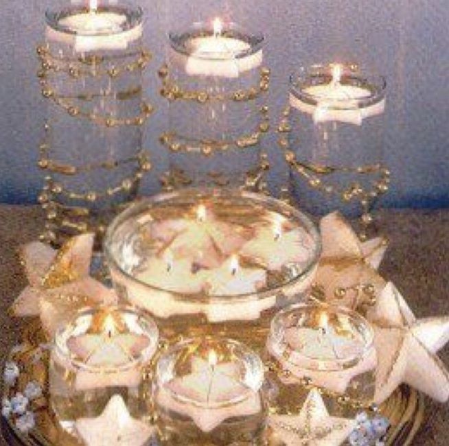 Bajo la luna y las estrellas. Decoración para bodas. 9