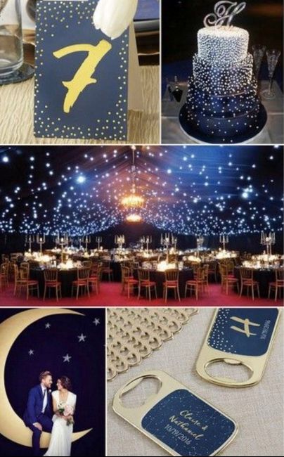 Bajo la luna y las estrellas. Decoración para bodas. 15