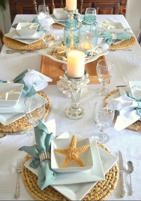 Boda en la playa, decoración con estrellas de mar. 9
