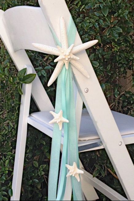 Boda en la playa, decoración con estrellas de mar. 17