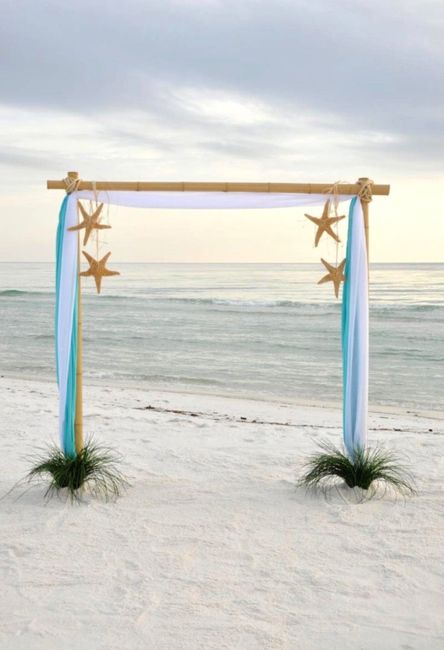 Boda en la playa, decoración con estrellas de mar. 29