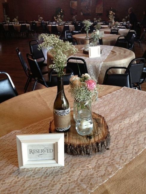 Centros de mesa con botellas 8