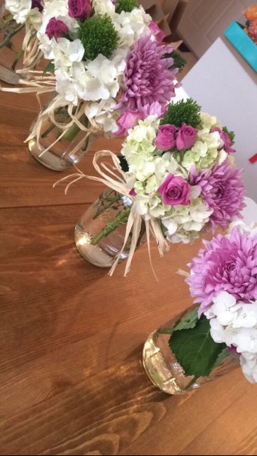 Centros de mesa con tarros Mason Jars 15