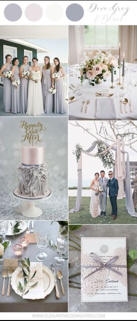 Combinación para boda. Gris - Rosa 3