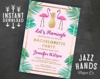 Despedida de soltera tema flamingos 8