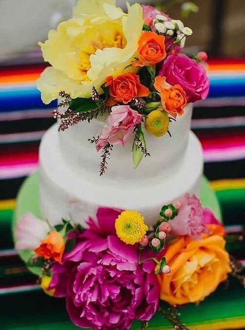 Pasteles de boda con temática mexicana 7